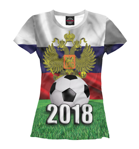 Футболка Футбол 2018 для девочек 
