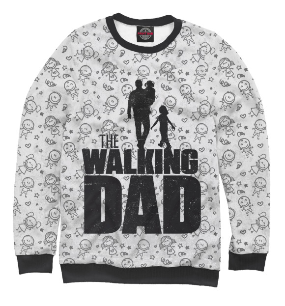 Свитшот Walking Dad для девочек 