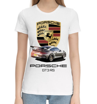 Женская Хлопковая футболка Porsche GT3 RS