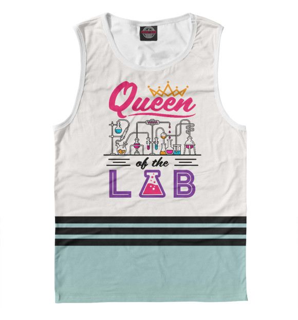 Майка Queen of the Lab Laboratory для мальчиков 