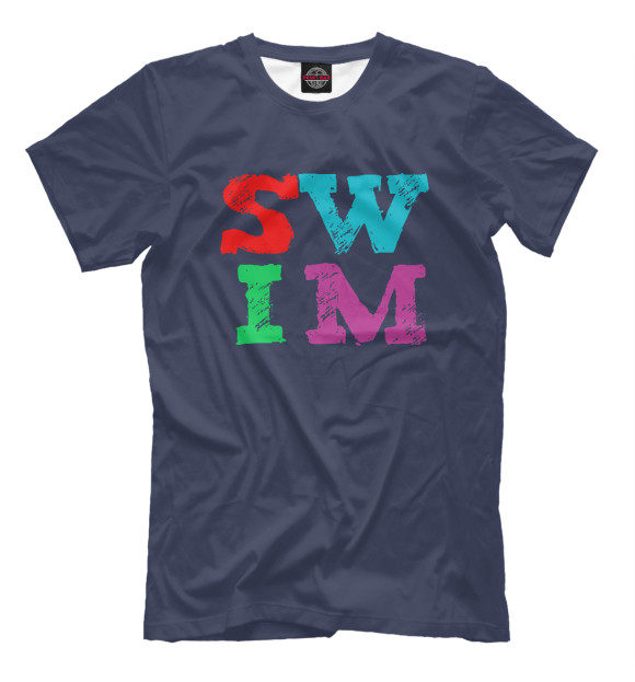 Футболка SWIM letters для мальчиков 