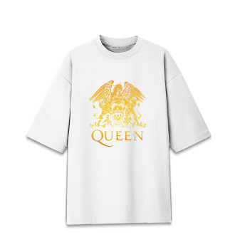 Хлопковая футболка оверсайз Queen