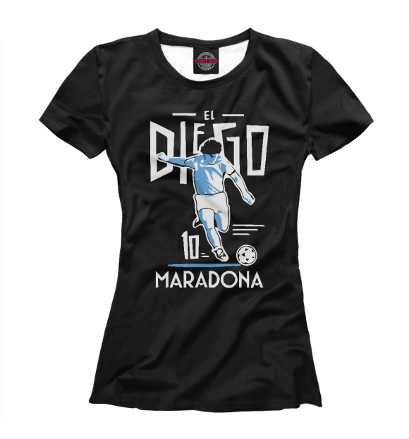Футболка Диего Марадона для девочек 