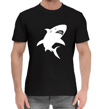 Хлопковая футболка Акула