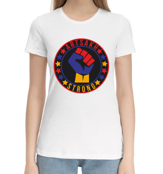 Женская Хлопковая футболка Арцах - Сила