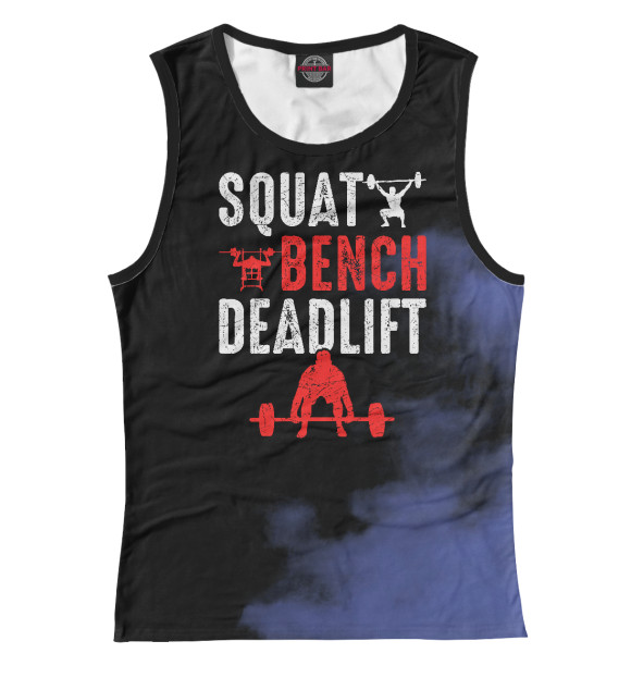 Майка Squat Bench Deadlift Gym для девочек 