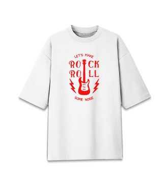 Хлопковая футболка оверсайз Гитара