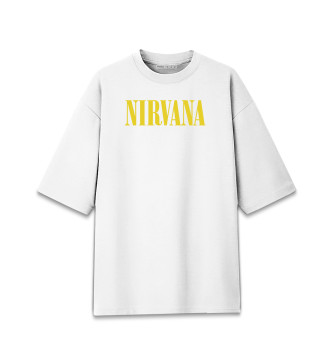 Мужская Хлопковая футболка оверсайз Nirvana