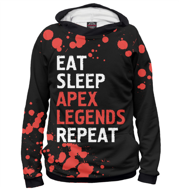 Худи Eat Sleep Apex Legends Repeat для мальчиков 