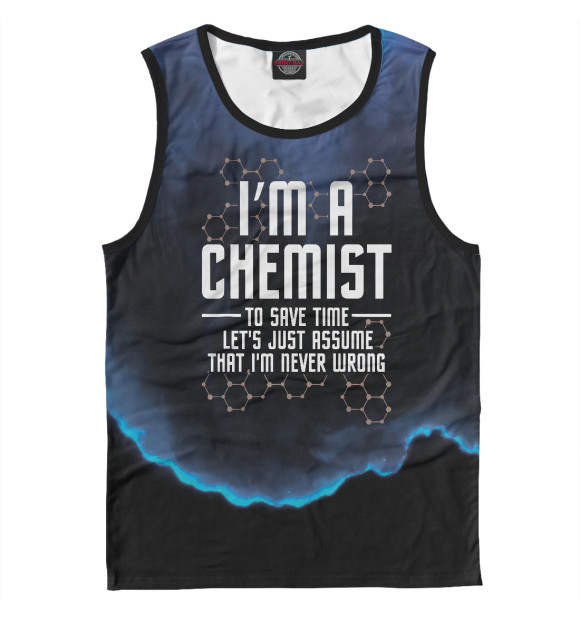 Майка Im A Chemist Chemistry для мальчиков 