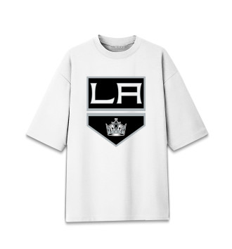 Женская Хлопковая футболка оверсайз Los Angeles Kings