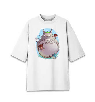 Хлопковая футболка оверсайз Totoro