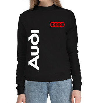Женский Хлопковый свитшот Audi