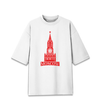 Хлопковая футболка оверсайз Moscow
