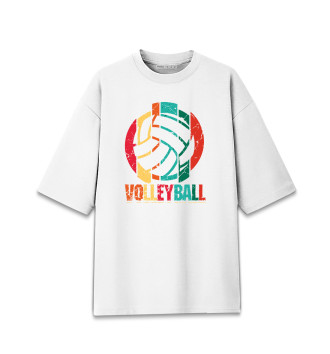 Хлопковая футболка оверсайз Волейбол