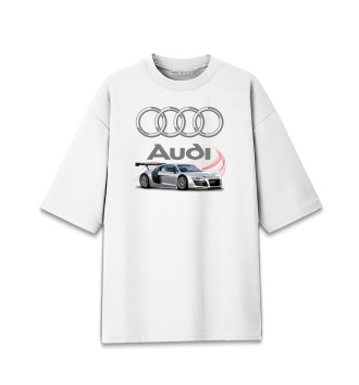 Хлопковая футболка оверсайз Audi