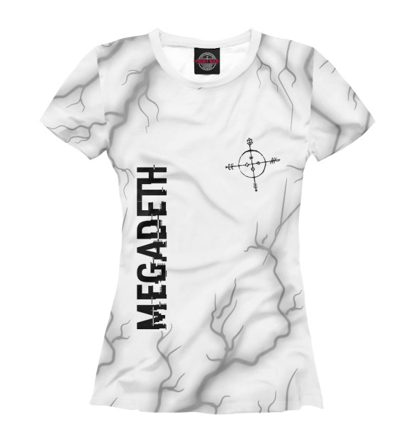 Футболка Megadeth Glitch Light для девочек 