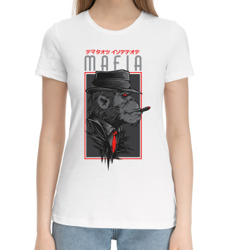 Женская Хлопковая футболка Mafia