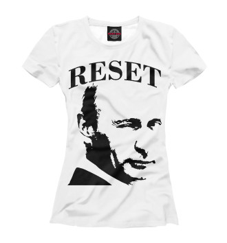 Футболка для девочек Путин reset