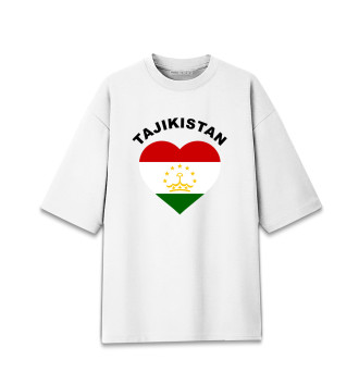 Мужская Хлопковая футболка оверсайз Таджикистан