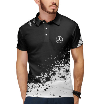 Мужское Поло Mercedes-Benz abstract sport uniform
