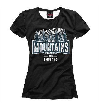 Футболка для девочек The Mountains