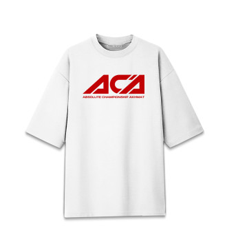 Хлопковая футболка оверсайз ACA