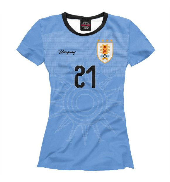 Футболка Эдинсон Кавани - Сборная Уругвая для девочек 
