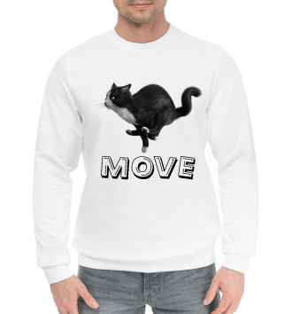 Хлопковый свитшот Move cat