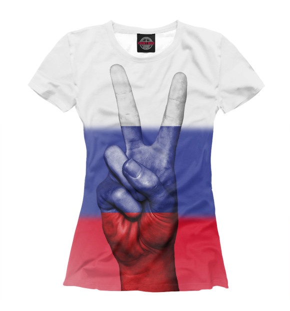 Футболка Флаг России для девочек 