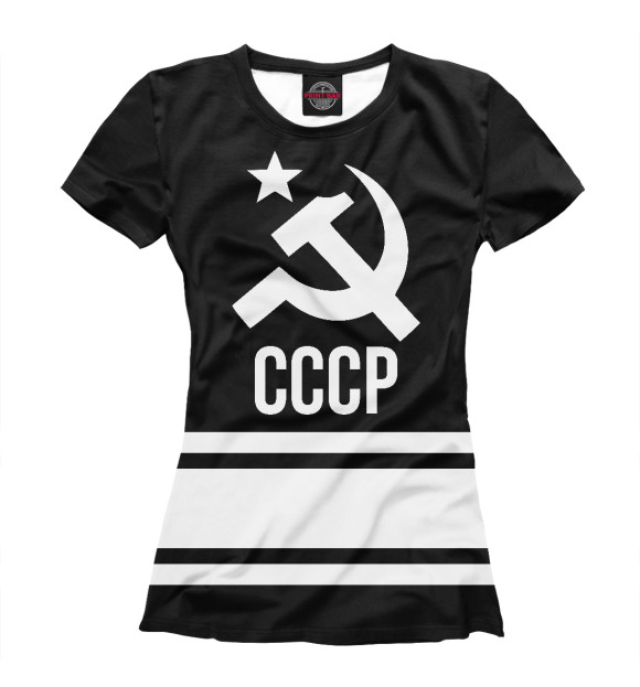 Женская Футболка USSR Black&White