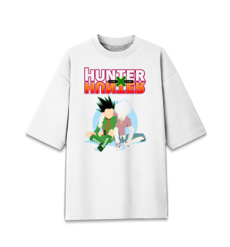 Женская Хлопковая футболка оверсайз Hunter x Hunter