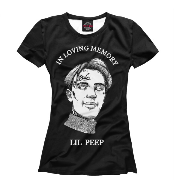 Футболка Lil Peep / In Loving Memory для девочек 