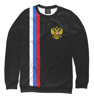 Свитшот для девочек Флаг и герб России / Line Collection