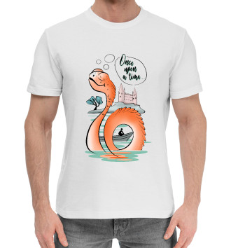 Мужская Хлопковая футболка Сказочный морской змей