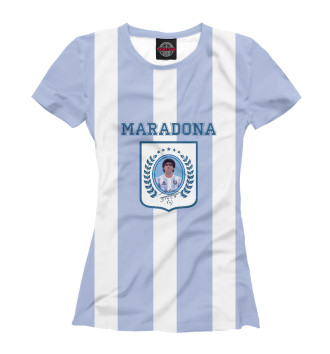 Женская Футболка Maradona