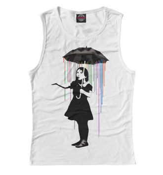 Майка для девочек Banksy цветной дождь