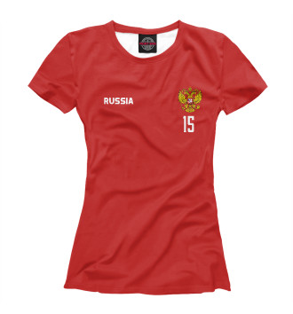 Женская Футболка Россия Миранчук