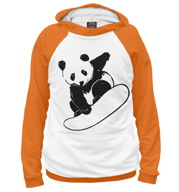 Худи Panda Snowboarder для девочек 