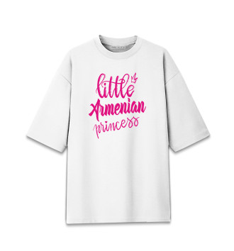 Женская Хлопковая футболка оверсайз Армянская принцесса