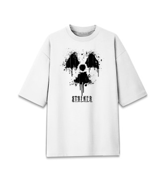 Мужская Хлопковая футболка оверсайз S.T.A.L.K.E.R