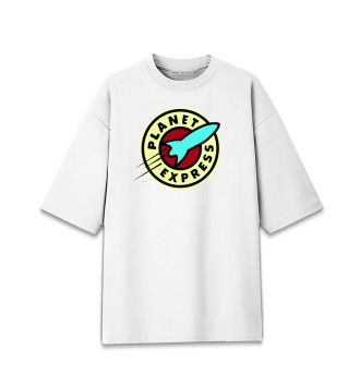 Мужская Хлопковая футболка оверсайз Futurama