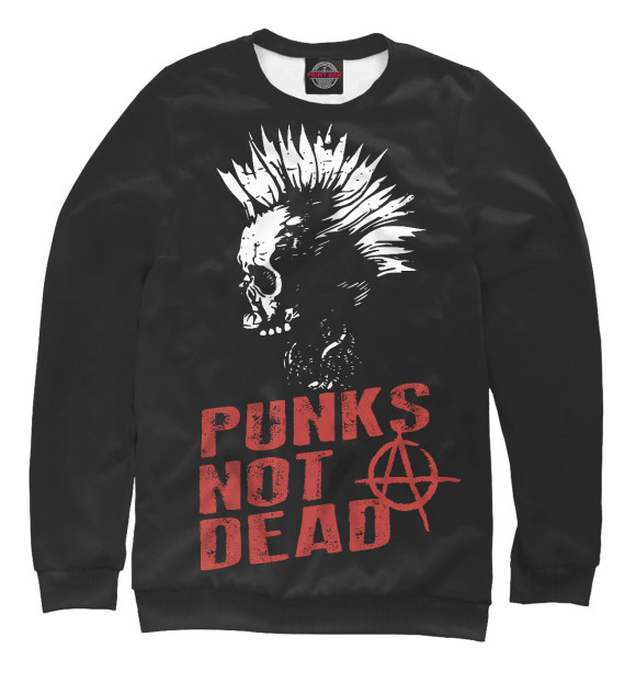 Свитшот Punk’s Not Dead для девочек 