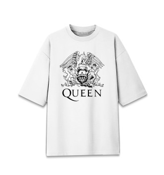 Мужская Хлопковая футболка оверсайз Queen