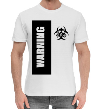 Хлопковая футболка Warning Virus