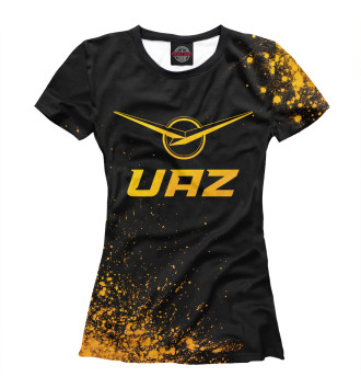 Женская Футболка UAZ Gold Gradient