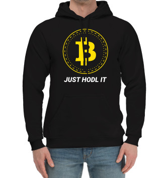 Хлопковый худи Just Hodl It - Bitcoin