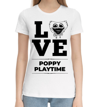 Женская Хлопковая футболка Poppy Playtime Love Classic