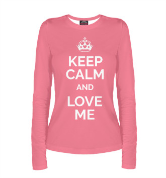 Лонгслив Keep calm and love me