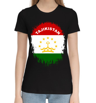 Женская Хлопковая футболка Tajikistan